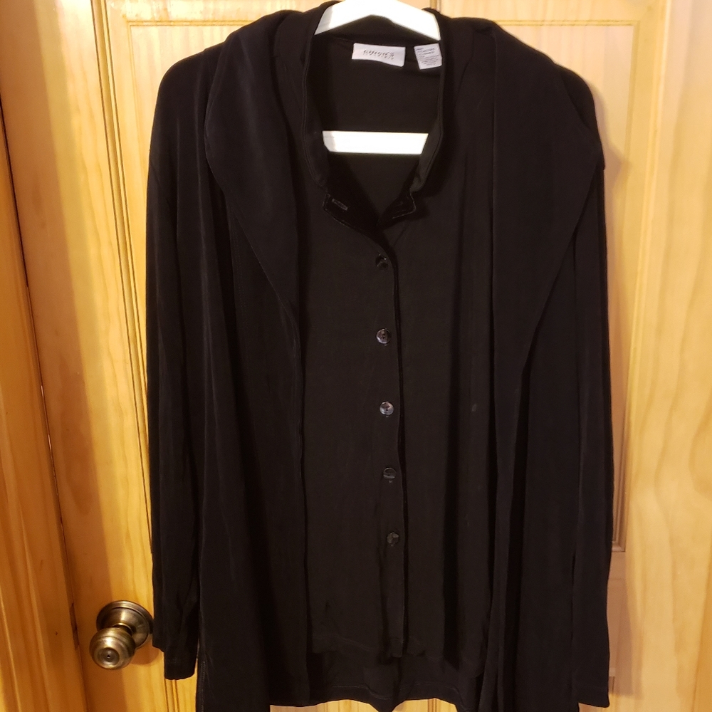2 piece Chico's travelers long sleeve set